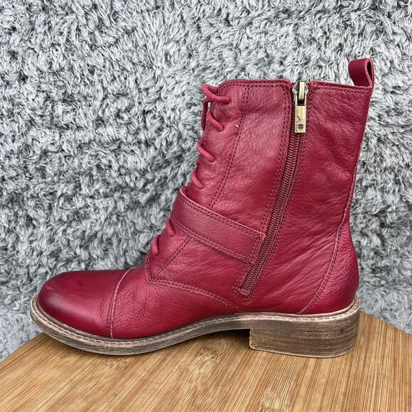 Lucky Brand Leather Ankle Booties Nolan Moto Boots Women's 8 M EU 38 - Picture 6 of 9